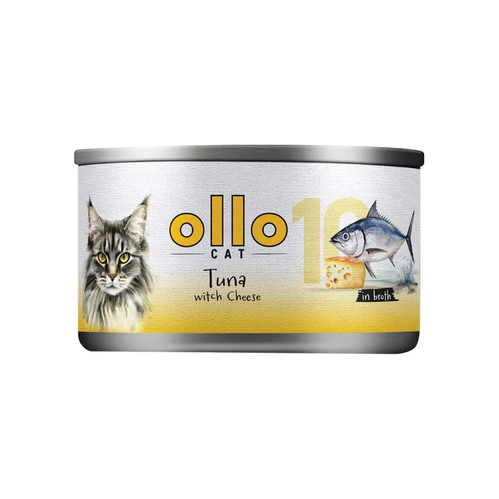 Ollo Cat nr 10 Tuńczyk z Serem 70g karma mokra dla kota