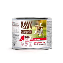 RAW PALEO Beef Rabbit Puppy 200g mokra karma szczeniąt duoproteina wołowina z królikiem