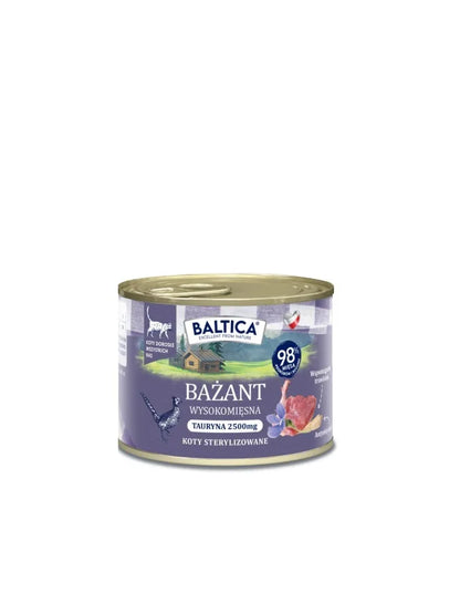 BALTICA Smaki Regionów Kot Bażant 185g karma mokra dla kotów dorosłych