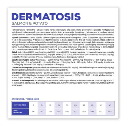 VetExpert Dermatosis Dog Salmon & Potato Łosoś Ziemniaki Dieta dla Psów z Zaburzeniami Dermatologicznymi 300 g