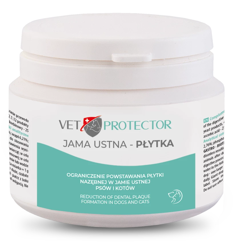 JM Sante Vet Protector Jama Ustna Płytka do codziennego dbania o higienę jamy ustnej psów i kotów