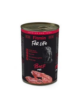 Fitmin For Life Beef Pate Karma Dla Dorosłych Psów z Wołowiną 400 g