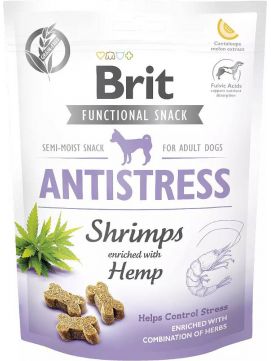 Brit Care Functional Snack Antistress Shrimp Krewetki Przysmak Dla Psa 150 g