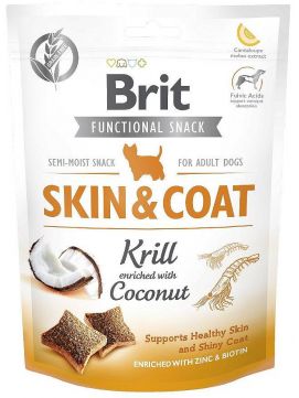 Brit Care Functional Snack Skin & Coat Sier Krill Kryl Kokos Przysmak Dla Psa150 g