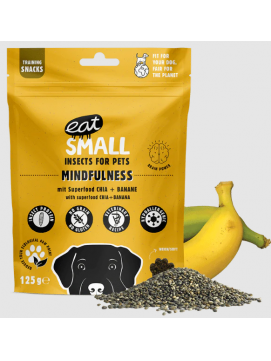 Eat Small Mindfulness Przysmak Dla Psów z Owadami, Chia i Bananem 125 g