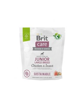 Brit Care Sustainable Junior Large Breed Chicken & Insect Karma Dla Modych Psw Duych Ras z Kurczakiem i Owadami 1 kg