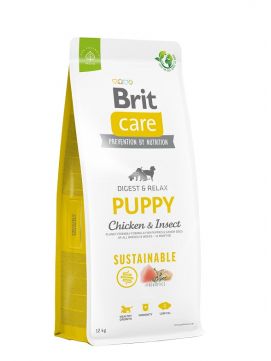 Brit Care Sustainable Puppy Chicken & Insect Karma Dla Szczenitz Kurczakiem i Owadami 12 kg