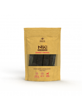 Niki Premium Snack Sierść i Skóra Monobiałkowy Przysmak Dla Psów Na Zdrową Skórę i Piękną Sierść 240 g