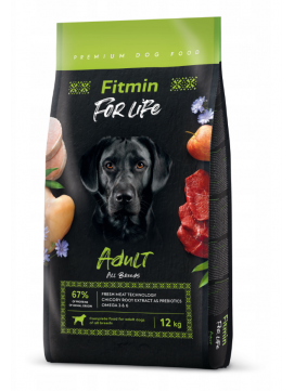 Fitmin Dog For Life AdultKarma Dla Psw Wszystkich Ras 12 kg