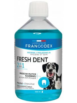 Francodex Fresh Dent Płyn Do Higieny Jamy Ustnej Dla Psów i Kotów 500 ml