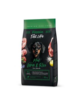 Fitmin Dog For Life Lamb & Rice Mini Sucha Karma Dla Dorosych Psw Maych Ras z Jagnicina i Ryem12 kg