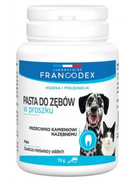 Francodex Pasta Do Zębów w Proszku Dla Psów i Kotów 70 g