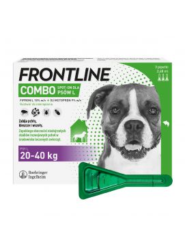 Frontline Combo Spot-On dla Psw 20 - 40 kg L 3 Pipety