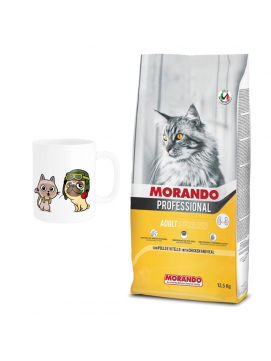 Pakiet Morando Pro Karma Dla Kotów Sterylizowanych Kurczak z Cielęciną 12,5 kg + Kubek z Twoim Pupilem GRATIS!