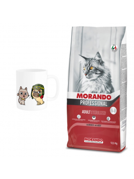 Pakiet Morando Pro Karma Dla Kotów Sterylizowanych Z Wołowiną 12,5 kg + Kubek z Twoim Pupilem GRATIS!