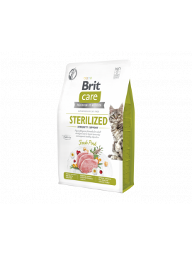 Brit Care Cat Grain-Free Sterilized Immunity SupportKarma Dla Dorosych Sterylizowanych Kotwz Wieprzowin 2 kg