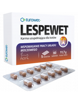 Eurowet Lespewet Zaburzenia Ukadu Moczowego Dla Kotw 60 Tabletek