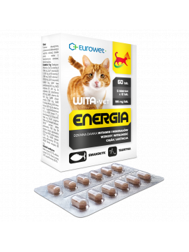 Eurowet Wita-Vet Energia Tabletki Dla Kotw 60 Tabletek