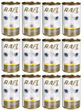 Pakiet Dolina Noteci Rafi Cat z Drobiem 12 x 415 g