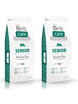 Pakiet Brit Care Lamb & Rice Jagnięcina & Ryż Senior Karma Dla Starszych Psów 2 x 12 kg