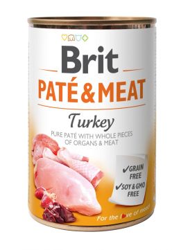Brit Pate & Meat Turkey Indyk Mokra Karma Dla Psa 400 g