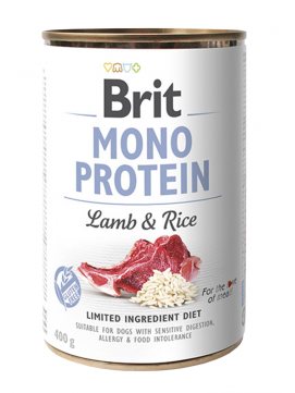 Brit Mono Protein Lamb & Rice Jagnięcina Ryż Mokra Karma Dla Psa  400 g