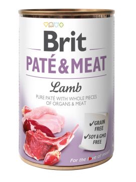 Brit Pate & Meat Lamb Jagnicina Mokra Karma Dla Psa 400 g