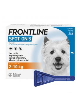 Frontline Spot-On dla Psw Maych Ras 2 - 10 kg S 3 Pipety