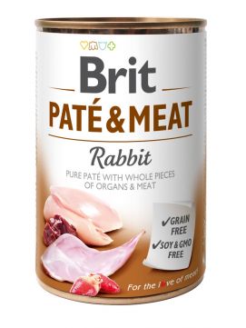 Brit Pate & Meat Rabbit Królik Mokra Karma Dla Psa 400 g