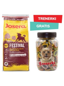 Pakiet Josera Festival Łosoś 15 kg + Pro Trenerki Soft 300 g GRATIS