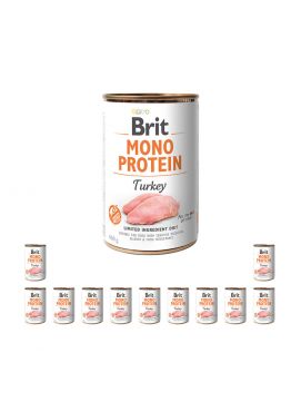 Pakiet Brit Mono Protein Turkey Indyk Karma Dla Psa 12 x 400 g