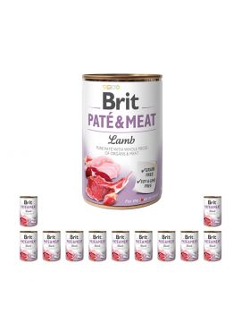 Pakiet Brit Pate & Meat Lamb Jagnięcina Mokra Karma Dla Psa 12 x 400 g