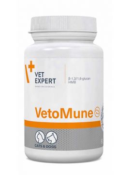 VetExpert VetoMune Preparat Wspomagający Odporność Dla Psów I Kotów 60 Kapsułek