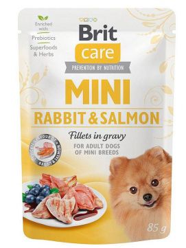 Brit Care Mini Adult Rabbit & Salmon Królik z Łososiem Karma Dla Psów Małych Ras 85 g