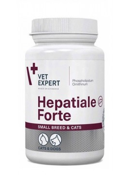VetExpert Hepatiale Forte Small Breed & Cats Preparat Do Wspomagania Wtroby Dla Kotw I Psw Maych Ras40 Kapsuek