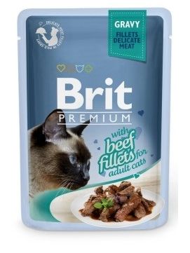 Brit Premium Beef Gravy Fillets Wołowina Mokra Karma Dla Kota  85 g