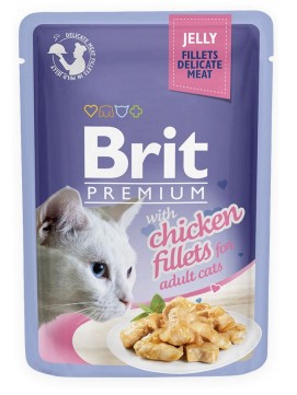 Brit Premium Chicken Jelly Fillets Kurczak Galaretka Mokra Karma Dla Kota85 g