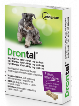 Vetoquinol Drontal Dog Flavour 2 Tabletki