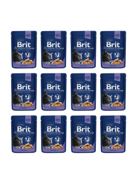 Pakiet Brit Premium Cod Fish Dorsz Mokra Karma Dla Kota 12 x 100 g