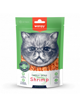 Wanpy Freeze Dried Shrimp Liofilizowane Krewetki Przekska Dla Kota 20 g