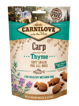 Brit Carnilove Healthy Metabolism Snack Carp with Thyme Karp Tymianek Przekska Dla Psa 200 g