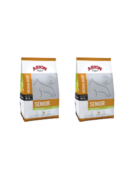 Pakiet Arion Original Chicken & Rice Medium Senior Karma Dla Starszych Psów Średnich Ras 2 x 12 kg