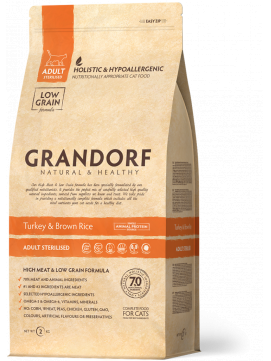 Grandorf Turkey & Brown Rice Sterilised Adult Karma Dla Kotów Sterylizowanych Indyk Kaczka 400 g