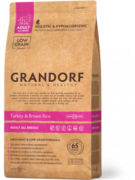 Grandorf Turkey & Brown Rice Adult Sucha Karma Dla Dorosłych Psów Indyk 1 kg