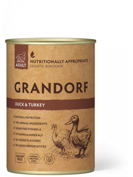Grandorf Duck & Turkey Karma Mokra Dla Psa Kaczka, Indyk 400 g