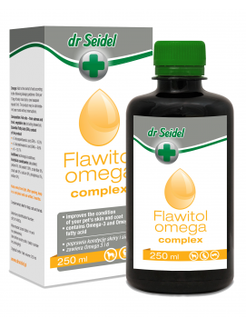 Dr Seidel Flawitol Omega Complex Zdrowa Skóra Piękna Sierść 250 ml