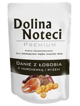 Dolina Noteci Premium Danie z Łososia z Marchewką i Ryżem Małe Rasy 100 g
