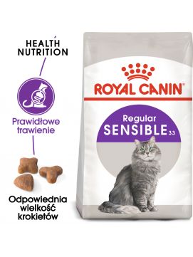 ROYAL CANIN Sensible 33 10kg karma sucha dla kotów dorosłych, o wrażliwym przewodzie pokarmowym