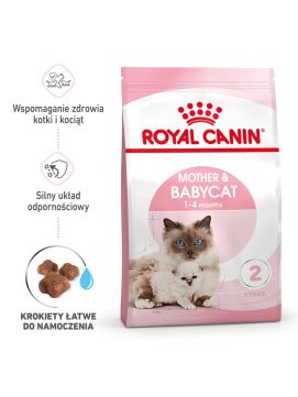 ROYAL CANIN Mother&Babycat 400g karma sucha dla kotek w okresie ciy, laktacji i kocit od 1 do 4 miesica ycia