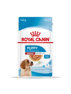 ROYAL CANIN Medium Puppy 140g karma mokra w sosie dla szczenit do 12 miesica, ras rednich